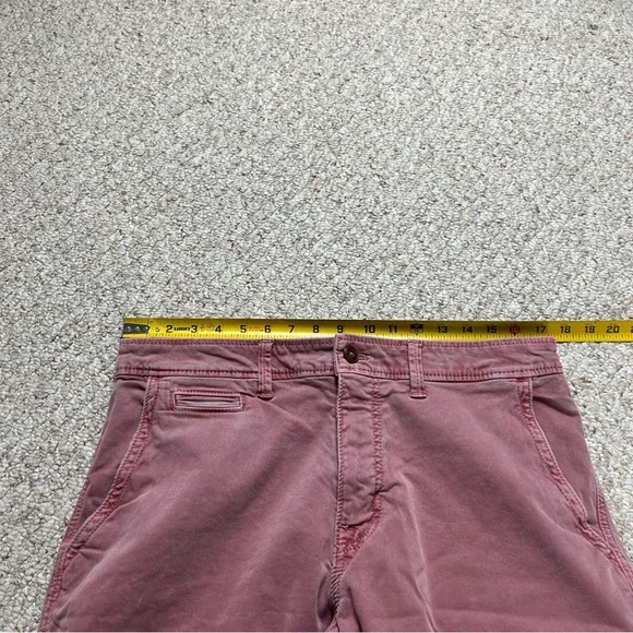 American Eagle Outfitters Extreme Flex Chino Shorts Red Mens Size 33 - Picture 7 of 11